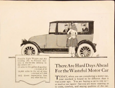 1918 Franklin Automobile 20mpg  Syracuse NY Antique Print Ad picture