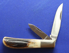 Vintage Valor 2 blade stag knife #4000514 NIB, NOS picture