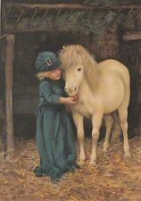 Vintage REPRODUCTION 5 x 7 Victorian Style Greeting Note Card -My Pony picture