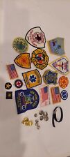 NY Fire Department Rescue Patch Uniform Buttons  Lot Of 30 Vintage Long Island  picture