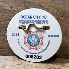2021 Ocean City NJ Seasonal Beach Tag Veterans Of Foreign Wars OC New Jersey picture
