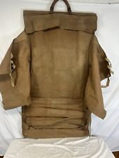 WW1 Army Navy Canvas Military Uniform Garment Bag Tan picture