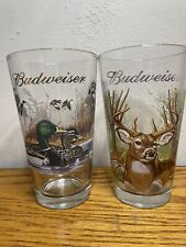 Vintage 1999 Budweiser Pint Glass Wildlife Series - Mallard Duck And Buckmaster picture