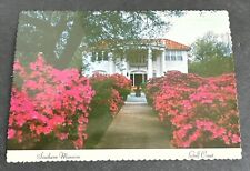 Postcard: Southern Mansion, Gulf Coast, Colonial Style, Azalea-lined pathway picture