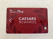 CAESARS CAESAR'S TOTAL REWARDS SEVEN STARS PLAYERS SLOT CLUB CARD BLANK NO NAME picture