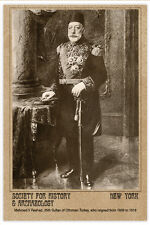 OTTOMAN EMPIRE 35th Sultan Mehmad Reshad 1910 Turkey Photo Vintage Card CDV A++ picture