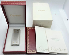 Working Cartier Gas Lighter Silver Santos short with box picture