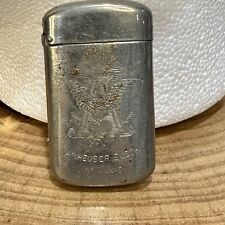 Anheuser Busch Brewery Match Safe Vintage Antique Opens Closes pre-prohibition picture