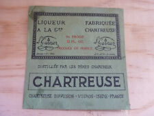 1951 1956 Green Chartreuse Label 37.5cl US/UK Version Liquor Green Label picture