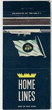 FS 30S Matchcover Home Lines Agency INC Broadway NYC  FS Empty Matchcover picture