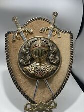 Vintage Reproduction Coat Of Arms Royal English Knight Plaque picture