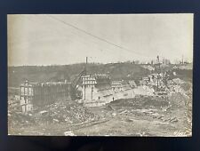 Antique 1900's Glass Negative Plate Connecticut Dam Construction Landscape Water picture