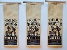 Lot of 3 Vintage Old Plantation Coffee Bags Terre Haute IN picture
