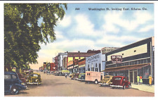 ATHENS, GEORGIA – WASHINGTON STREET looking East – c. 1940s Linen Postcard picture