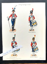H. Boisselier Large Original Painting 15th Rgt d'Infantry Light 1804-1805 picture