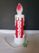 Vintage EMPIRE Christmas Candle NOEL Blow Mold Plastic Tabletop 13” picture