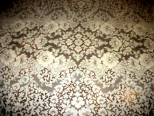 ANTIQUE QUAKER LACE TABLECLOTH ALENCON ECRU NOT USED #7701 LABEL LOOPS STUNNING picture