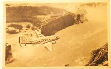 American Airlines Flight over Niagara Falls Flagship Fleet 1940 Postcard PC1-9 picture