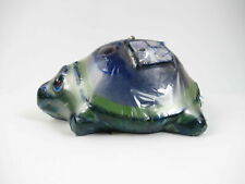 Vintage 6.5” Lifelike Turtle Handprinted Green Candle Mold Carved Looking picture