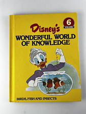 Disney's Wonderful World of Knowledge Vol 6 Birds, Fish, Insects 1982 HC Book picture