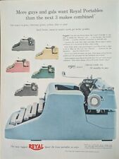 1955 vintage Royal typewriter Print Ad. portable electric, Color Options  picture
