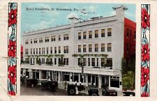 St Petersburg Hotel Poinsettia Vintage Postcard Posted 1924 picture