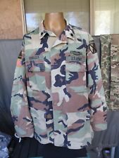 Oldgen 10th Mountain, 1st Armored Woodland BDU Jacket, Full Patches, Named, CIB picture