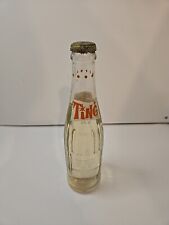 VTG Ting 8 oz. Soda clear Full Bottle - Waupaca, Wisc. picture