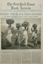 BEERBOHM DR BUELL AFRICA RACIAL PROBLEMS GEORGE ELIOT 1928 August 5 NY Times picture
