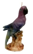 Unique Parrot Parakeet Multicolored Candle Purple Green Beige Bird Decor COD20 picture