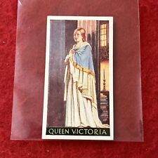 1936 Godfrey Phillips “Famous Minors” QUEEN VICTORIA Tobacco Card #10   EX-NM picture