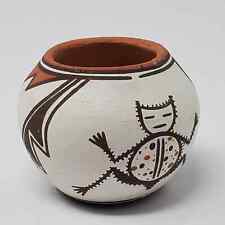 Zuni Pueblo Polychrome pottery bowl Vintage 1992 Carlos Laate  Eileen Yatsattie  picture