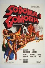 SODOM AND GOMORRAH Original exYU movie poster 1962 STEWART GRANGER, SERGIO LEONE picture