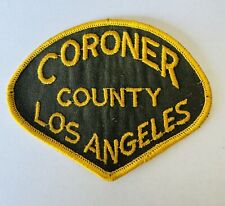 RARE VINTAGE VERSION Los Angeles County California Coroner Patch  picture