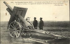 WWI 1914 new French 150mm artillery cannon Le Creusot superior range to Germans picture