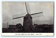 1911 Old Mill, West Falmouth, Massachusetts MA Posted Antique Postcard picture