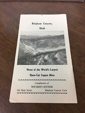 Original 1960's Bingham Canyon Utah World's Largest Copper Mine Brochure picture