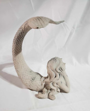 Beautiful resin distressed decorative table top Mermaid statue -approx.  7