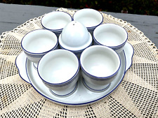 Vintage Tiffany & Co West Germany Egg Cup  704  Salt Shaker Tray 8 Piece Set picture
