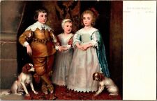 Die Kinder Karl's I Van Dyck Dresden Vintage Postcard R01 picture