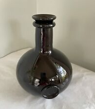 Vintage Hand Blown Colonial Wine Bottle Williamsburg Dark Green picture