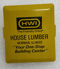 Newman IL Illinois HOUSE LUMBER Advertising Metal Clip Construction Wood Mill picture