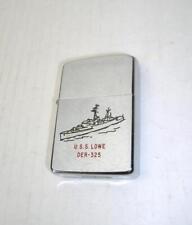 Zippo Vintage 1958 Pat. 2517191. U.S.S. Lowe DER-325 in very good condition picture