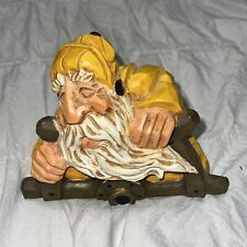 David Frykman Vintage Figurine  Heavy Wood Carved Nautical Ship 1997 90s picture