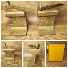 Old Vintage Railroad Track Rail Spike Bookends Or Door Stop Train Locomotive picture