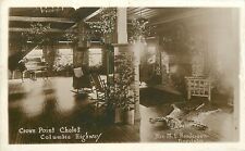 Postcard RPPC Oregon Columbia Hwy C-1910  Crown Point Chalet interior 22-13546 picture