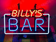 Billy's Bar Neon Sign Light Pub Wall Hanging Handcraft Real Glass Tube 17