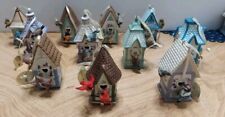 Set of 11 Bradford Editions Home Is Where The Heart Is Birdhouse Ornaments.  picture