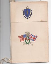 1911 Dinner Menu for St Johns New Brunswick Fusileers from Governor of Mass picture