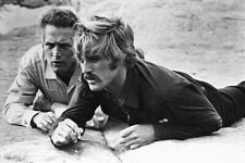 BUTCH CASSIDY SUNDANCE KID PAUL NEWMAN ON ROCKS 24x36 inch Poster picture